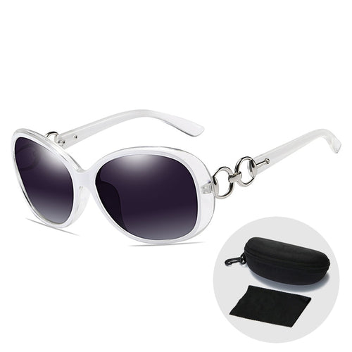Brand Designer Oversized White Sunglasses Women